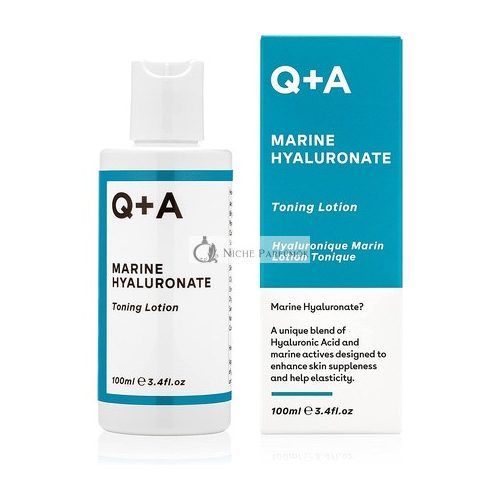 Q+A Tengeri Hyaluronát Tonizáló Lotion Hyaluronsavval és Tengeri Aktívakkal, 100ml