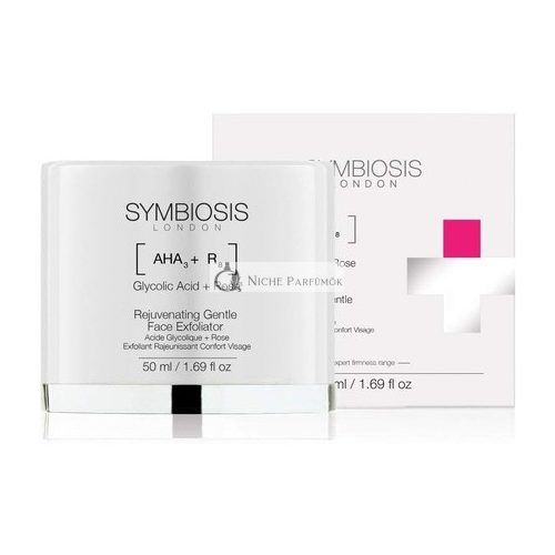 Symbiosis London Rózsa és Glykolsav Fiatalító Kímélő Arctisztító, 50ml