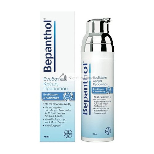 Bepanthol Hidratáló és Regeneráló Arckrém Pumpás, 75 ml