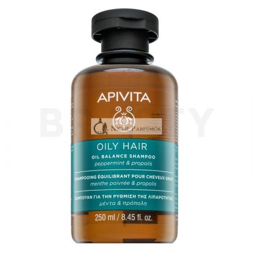 Apivita Oil Balance Shampoo mélytisztító sampon zsíros fejbőrre 250 ml