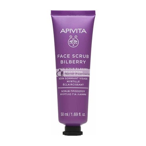 Apivita Ápoló Arcradír Áfonyás Exfoliáló Krém Ragyogásért, 50ml