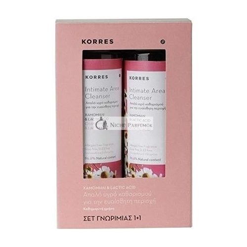 Korres Kamille & Milchsäure Intimpflege-Reiniger, 250ml - 2 Stück