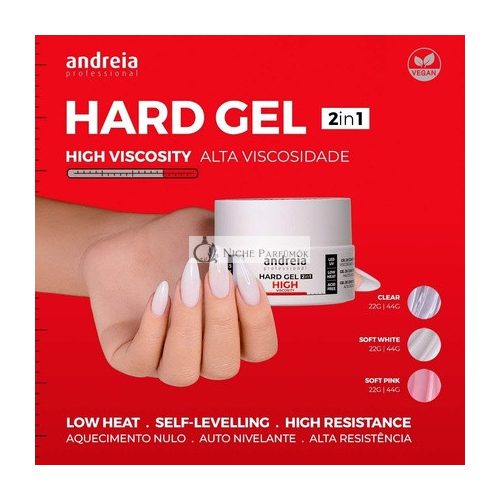 Andreia 2-in-1 Hartgel 44g hohe Viskosität vegan