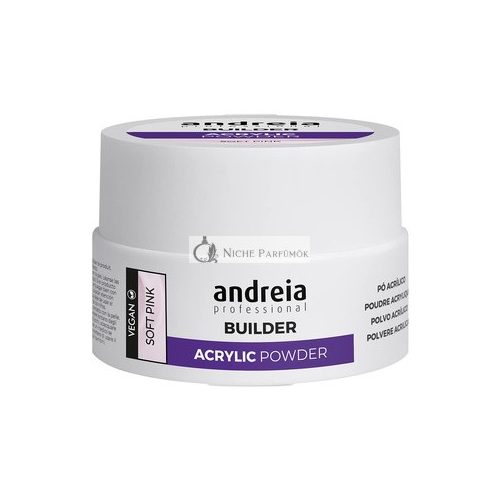 Andreia Professionelles Acrylbaupulver für Nagelverlängerungen Soft Pink, 20g