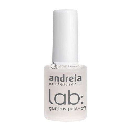 Andreia Professional Gummy Peel Off LAB Körömkezelések Peel Off Alaplakk Körömlakk Barrier és Folyékony Kutikula Védő Köröm Művészethez, 10.5ml