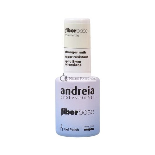 Andreia Gel Nagellack Fiber Basisfarbe Milchweiß, 10,5 ml