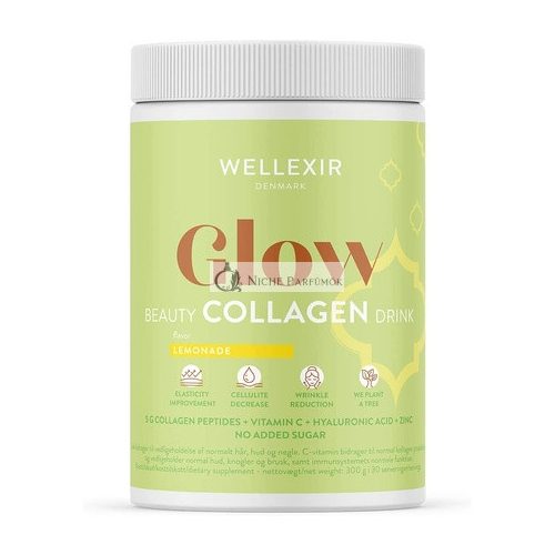 WELLEXIR Glow Beauty Drink Citrom 360g - 60 Napos Készlet