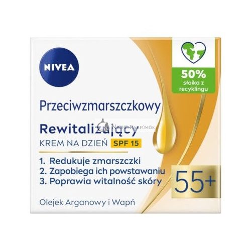 Przeciwzmarszczkowy + Rewitalizáló Nappali Krém SPF15 55+ 50ml