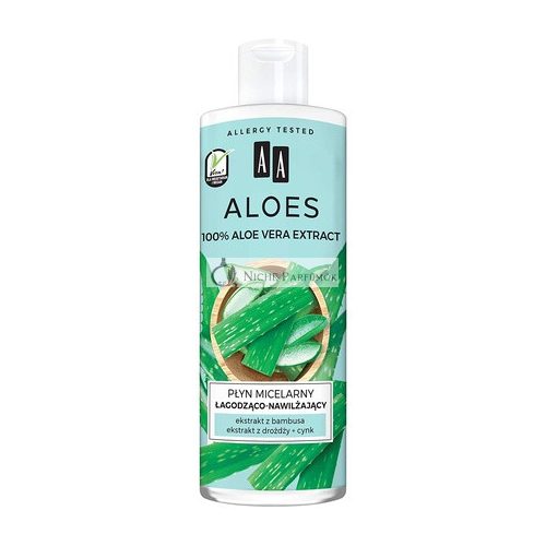 AA Aloes 100% Aloe Vera Kivonat Kiváló Hidratáló, 400ml