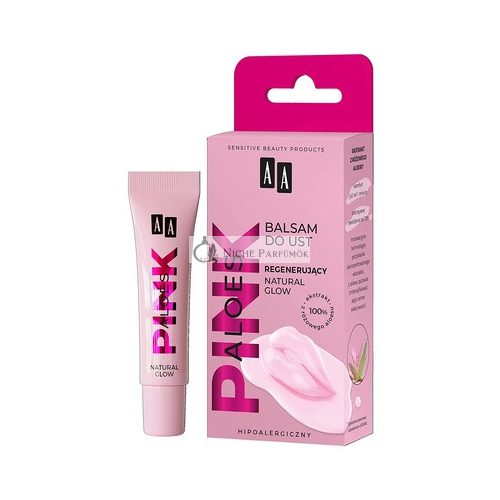 AA Aloes Pink Regeneráló Ajkak Lotion Természetes Ragyogás, 10g