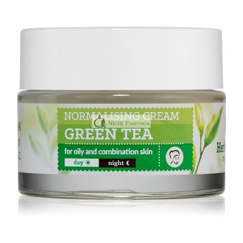 Farmona Herbal Care Zöld Tea Nappali és Éjszakai Krém Normálizáló és Mattító Zsíros és Kombinált Bőrre, 50 ml