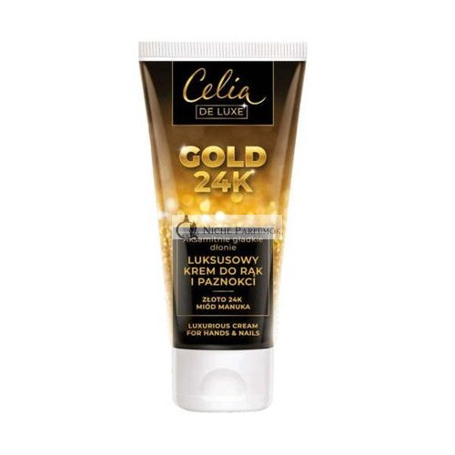 Celia De Luxe Gold 24K Luxuscreme für Hände und Nägel, 80ml