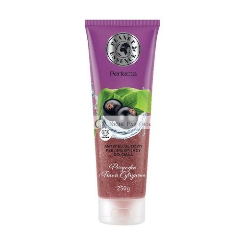 Planet Essence Anti-Cellulite Reinigungsscrub für den Körper Schwarze Johannisbeere und Zitronengras, 250ml