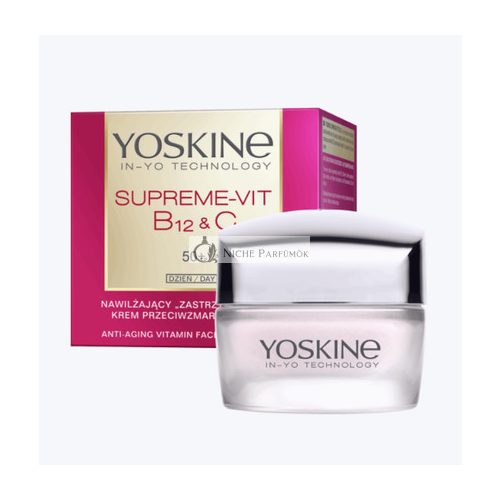 Yoskine Supreme-Vit B12 & C Anti Aging Vitamin Hidratáló 50+ Nappali Krém, 50ml