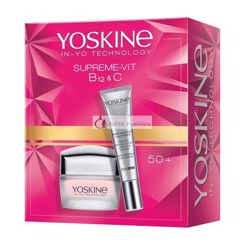 Yoskineset Supreme-Vit B12c Feuchtigkeitsspendende Anti-Aging Creme 50ml und Augencreme 15ml