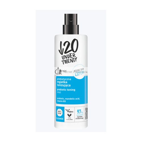 Under Twenty Antibakterieller 97% Natürlicher Prebiotischer Toner Vegan 200ml