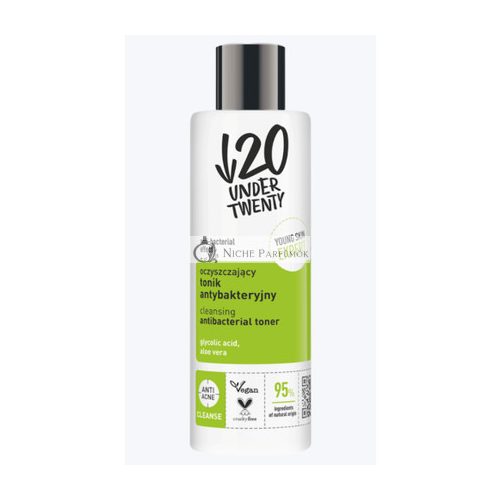 Under Twenty Anti-Akne 95% Natürlicher Reinigungsantiseptischer Toner, 200ml