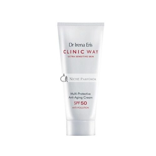 CLINIC WAY Anti Pollution Multi Protection Anti Aging Ránctalanító Krém SPF50, 40ml