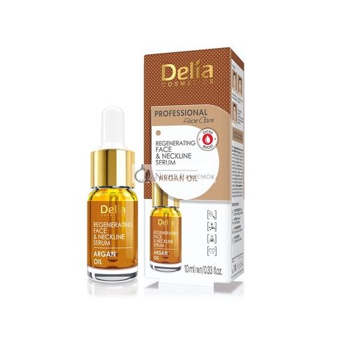 Delia 100% Regeneráló Arcbőr és Dekoltázs Szérum Argán Olajjal, 10ml