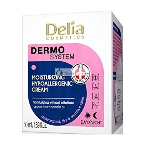 Dermo System Feuchtigkeitsspendende hypoallergene Creme Tag & Nacht mit grünem Tee und Rapsöl