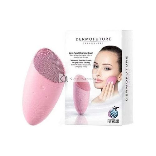 Dermofuture Sonic Gesichtsreinigungsbürste - Perfekte Größe für Reisen, Rosa