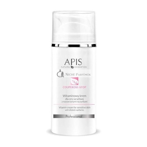 APIS Couperose Stop Vitamin-Creme für empfindliche Haut mit Vitamin C, Ginkgo, Ceramiden und Hyaluronsäure, 100ml