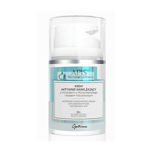 Apis Optima Feuchtigkeitsspendende Gesichtscreme mit Mineralien und Hyaluronsäure 30+, 50ml