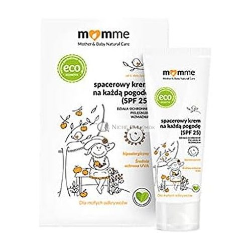 MoMMe Gyermekek és Kisdedek Minden Időjárási Védőkrém SPF 25 UV Védelem, 50 ml