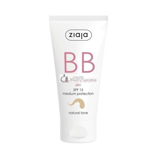 BB Cream für Normale, Trockene und Empfindliche Haut mit SPF15 Natürlicher Farbton 50ml