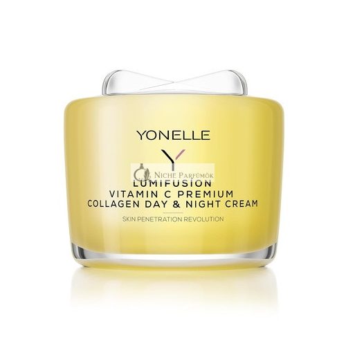 YONELLE LUMIFUSION Vitamin C Gesichtscreme für Tag und Nacht, Anti-Aging, Frauenpflege, Kollagen, Faltenreduzierende Creme, 55ml