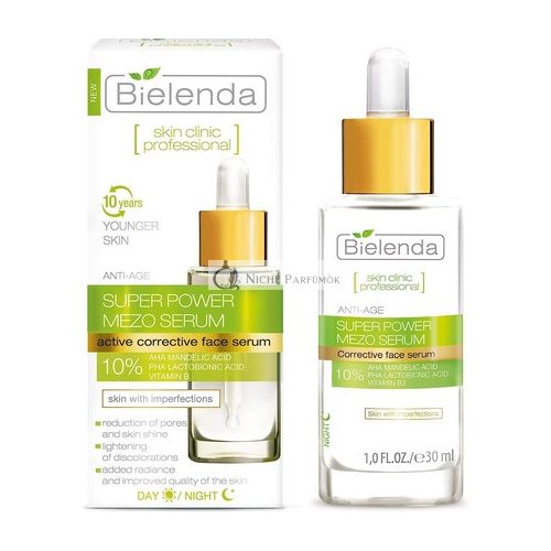 Bielenda Bőrklinika Arc Szérum Ráncok Csökkentésére és Bőrtónus Kiegyenlítésére 30ml - Detoxifikáló