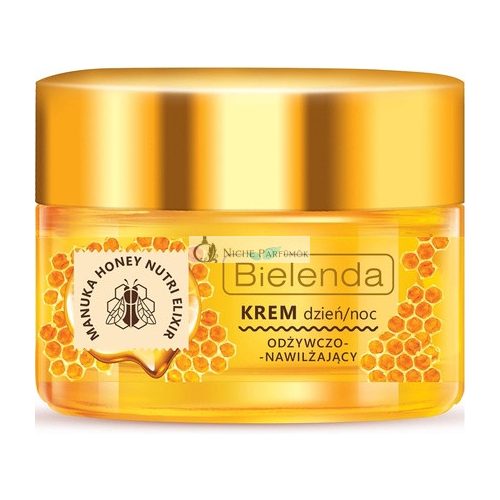 Bielenda Manuka Honig Nutri Elixier Feuchtigkeitsspendende und Nährende Tages-/Nachtcreme, 50ml