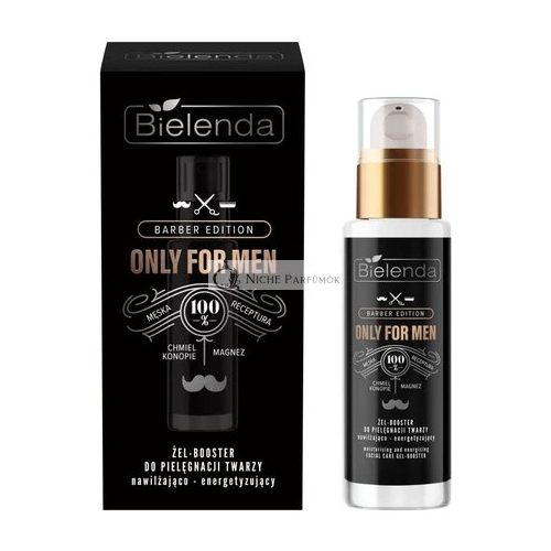 Bielenda Barber Edition Herren Gesichts-Gel Booster Feuchtigkeitsspendend und Energetisierend, 30ml