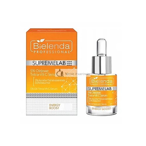 Bielenda SupremeLab Energia Fokozó 5% Tetra-Vit C Olaj Szérum, 15ml