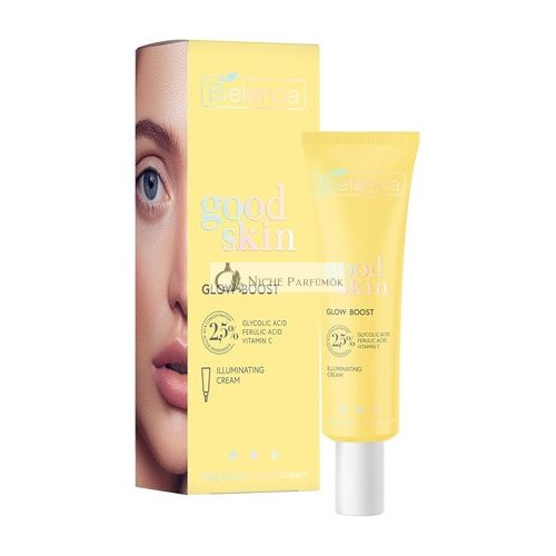 Bielenda Good Skin Glow Boost aufhellende Creme mit Glykolsäure und Vitamin C