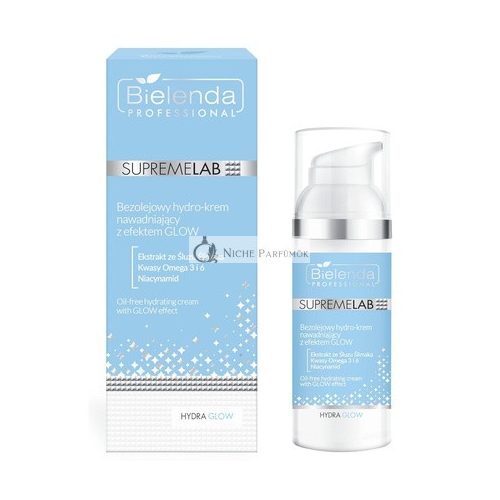 Bielenda Professional Supremelab Hydra Glow Olajmentes Hidratáló Krém Fényhatással, 50ml