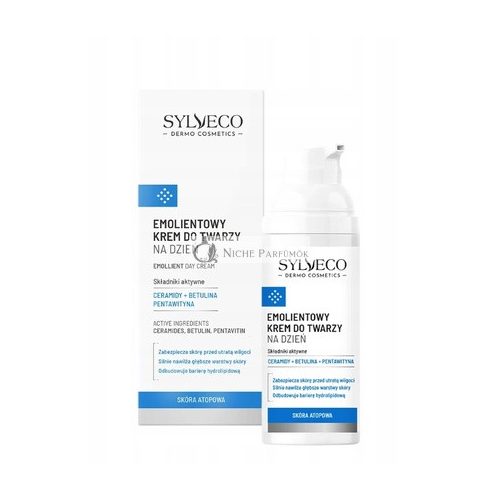 Sylveco Dermo Haut Atopische Emollient Gesichtcreme für den Tag, 50 ml