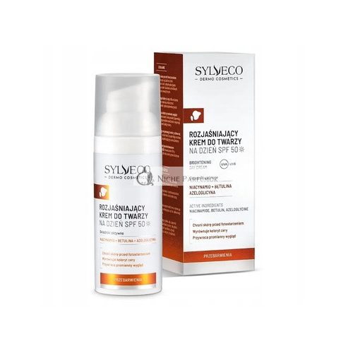 Sylveco Dermo Diszkréció Világosító Arckrém Nappali SPF 50, 50 ml