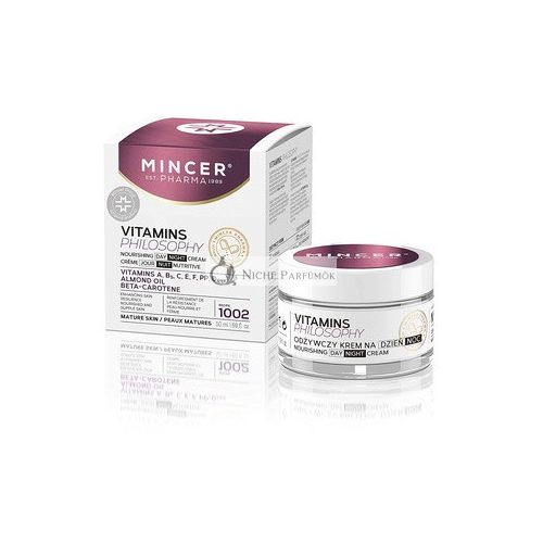 Mincer Pharma Vitamins Philosophy Nährende Tages- und Nachtcreme für reife Haut mit Mandelöl und Vitaminen, 50ml