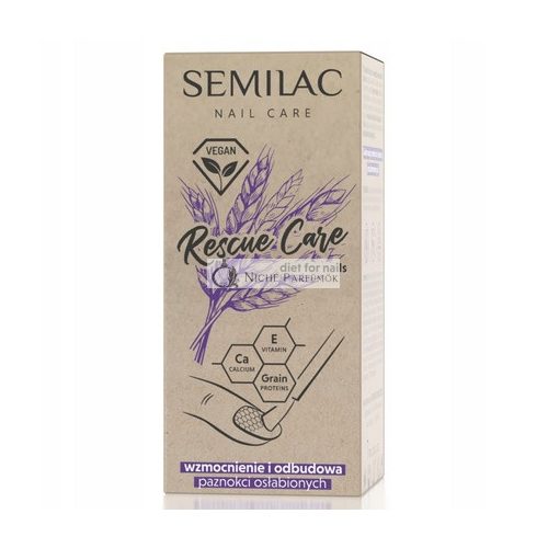 Semilac Nagelverstärker Rescue Care Stärkende und Wiederherstellende Vegane Formel, 7ml