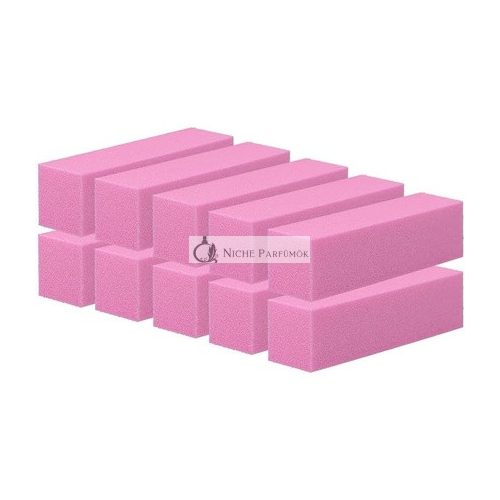 T4B MIMO 4-seitiger Maniküre Pediküre Werkzeug Nagelpuffer Block in Pink, 10 Stück