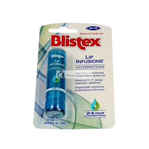 Blistex Lip Infusions Hidratáló Ajakbalzsam SPF15, 3.7 g