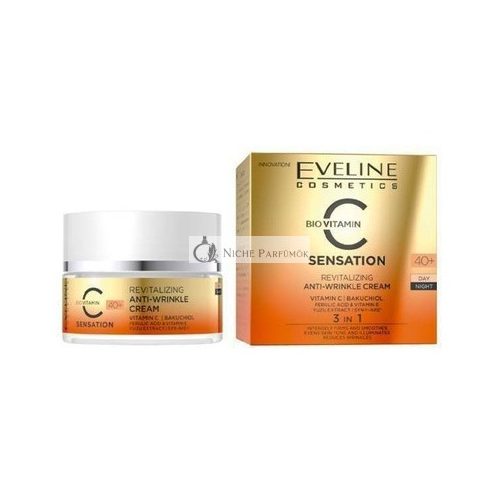 Eveline Vitamin C Revitalisierende Anti-Falten Tages- und Nachtcreme 40+ 50ml