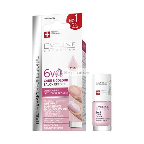 Eveline Nageltherapie 6 In 1 Pflege Nagellack Rosa - 5ml