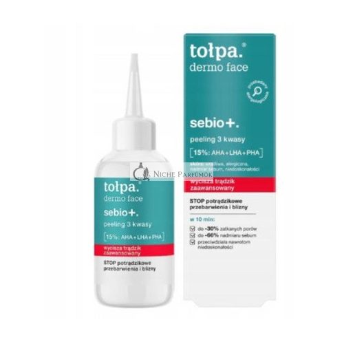 Tolpa 50 ml Sebio+ Peeling Maske für das Gesicht mit 3 Säuren