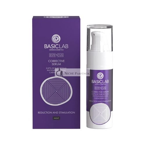 BasicLab Dermokosmetik Korrektives Gesichtsserum mit Retinol 15ml Anti-Aging Anti-Akne Nachtverjüngung