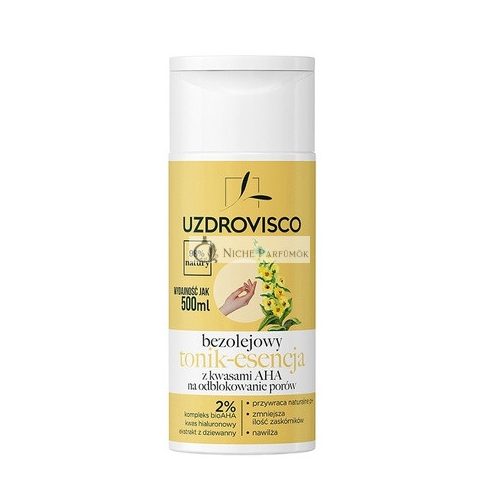 Uzdrovisco Öl-freie Toner-Essenz mit AHA-Säuren, 150ml