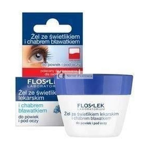 Floslek Augen-Gel mit Augentrost und Kornblumen, 10g