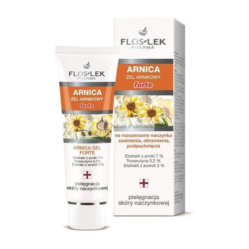 Floslek Arnica Gél Kiterjedt Hajszálerek, Bőrpír, Zúzódás és Duzzanat Ellen 50ml