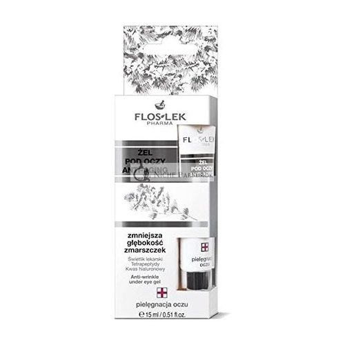 Floslek Pharma Anti-Falten Augen-Gel mit Hyaluronsäure, 15ml